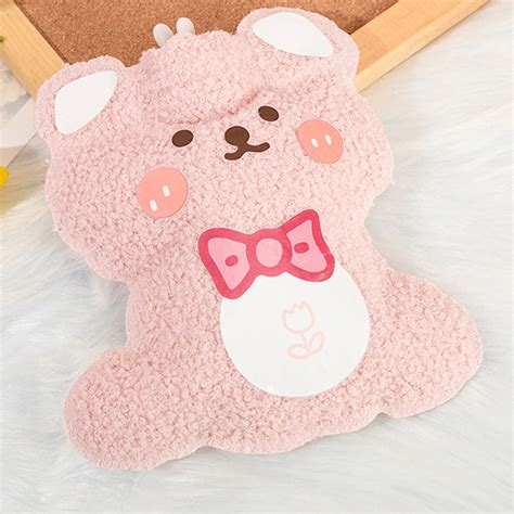 CFXNMZGR Hand Warmer Cartoon Cute Plush Water Injection Hot Water Bag Portable Hand Warming Bag