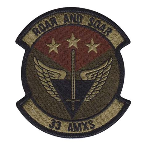 33 Amxs Custom Patches 33rd Aircraft Maintenance Squadron Patches