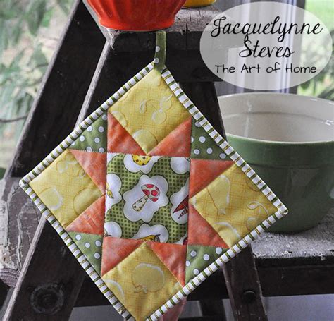 Quilted Potholder Tutorial Jacquelynne Steves