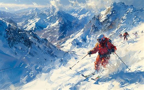 Download Alpine, Snow, Adventure. Royalty-Free Stock Illustration Image ...