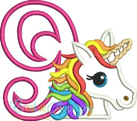 Rainbow Unicorn 9 Applique Creative Appliques