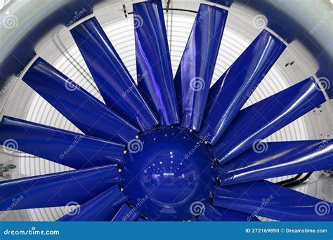 Large Industrial Ventilation Extractor Fan Closeup Stock Photo Image