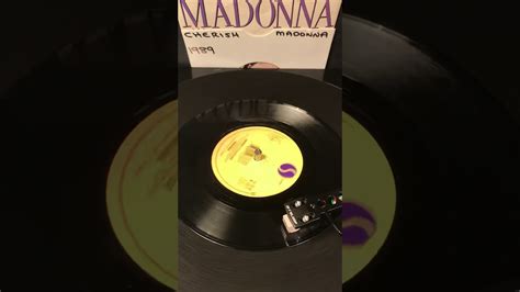 Madonna Cherish Vinyl 45 From 1989 Youtube