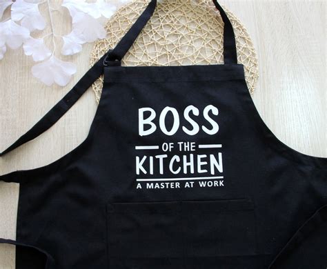 Personalized Apron For Men Cooking Apron For Big Men Kitchen Apron