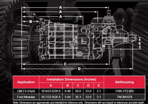 Tremec T56 Magnum Dimensions Three Pedals