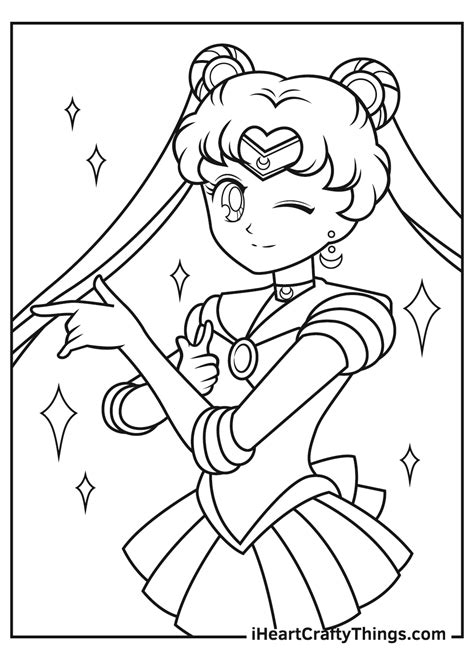 Printable Sailor Moon Coloring Pages Updated