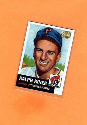 Topps Archives Ralph Kiner Pirates Ebay