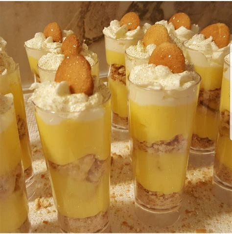 Banana Pudding Shooters Banana Pudding Mini Cheesecake Food