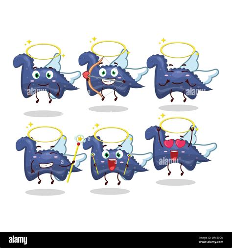 Blue Dinosaur Gummy Candy Cartoon Designs As A Cute Angel Character