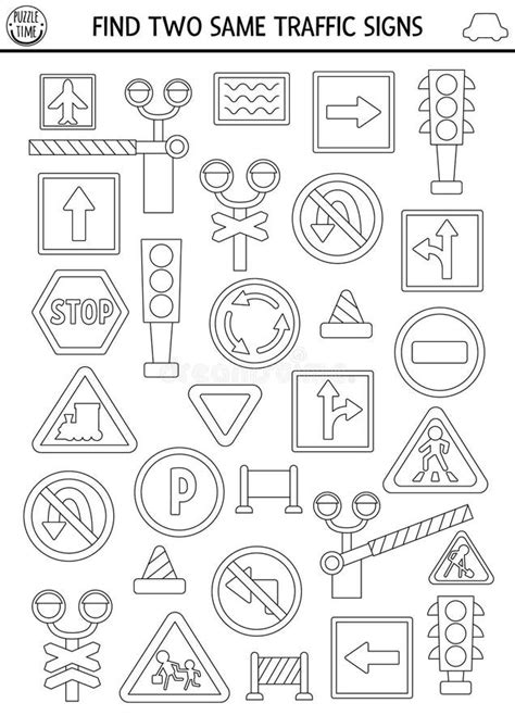 Coloring Arrow Road Signs Stock Illustrations 8 Coloring Arrow