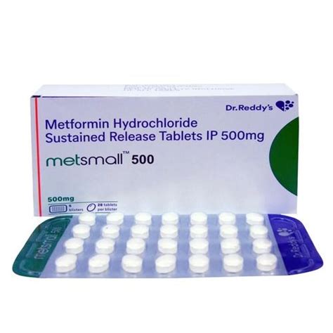 Metformin Hydrochloride Sustained Release Tablets Ip 500mg General