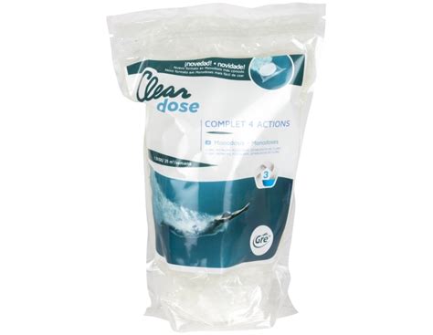 Tabletas monodosis Cloro Mutiacción Gre 250 G Piscinarium