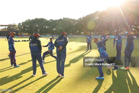 Sri Lanka Players Warm Up Prior To The Icc Mens Cricket World Cup