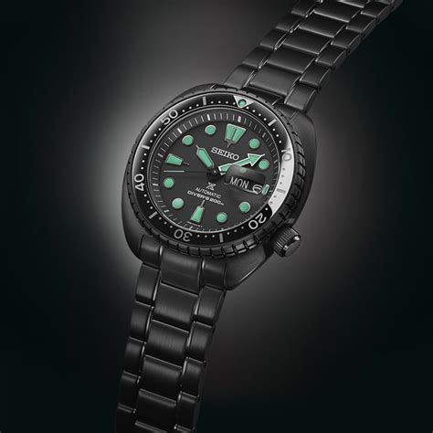 Seiko Prospex Srpk43k1 King Turtle Black Series Night Vision Diver