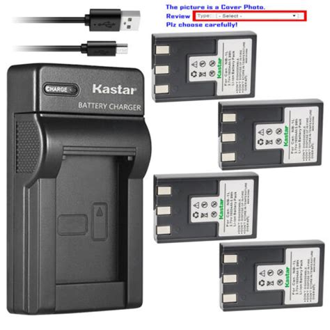 Kastar Battery Slim Charger For NB 1L NB 1LH CB 2L Canon PowerShot