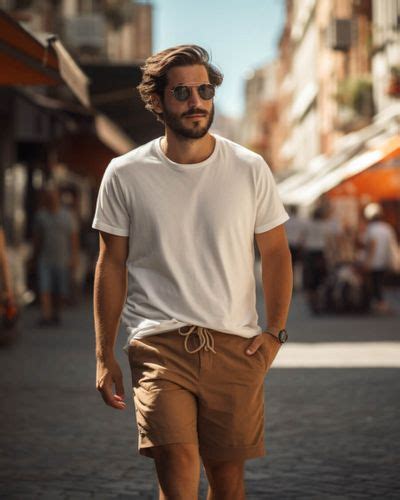 Summer Linen White Shirt With Brown Pants Hockerty