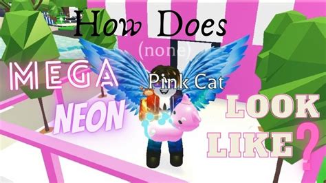 How Does Mega Neon Pink Cat Uncommon Look Like In Roblox Adopt Me