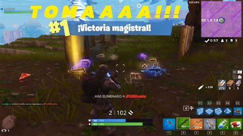 Fortnite Battle Royale Mi Primera Partida Ganada Jugando Solo 1 Vs 1