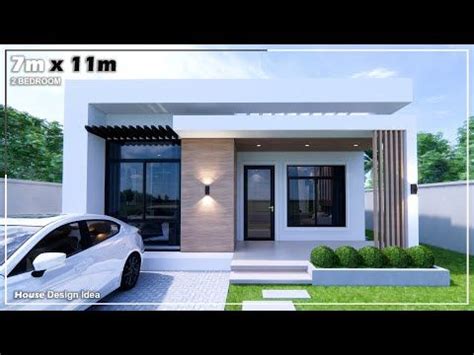 Simple house house design idea 7m x 11m 77sqm 2bedroom – Artofit