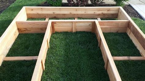 Cedar Raised Garden Bed Step By Step Plans Ft U Shaped Etsy Canada