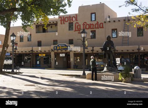 New Mexico, Taos, Historic Taos Plaza Stock Photo - Alamy