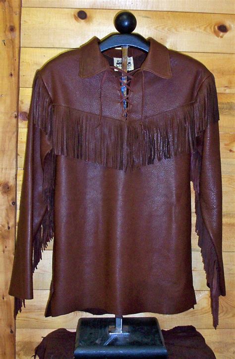 Custom Buckskin Deerskin Leather Shane Shirt Handmade Made Etsy