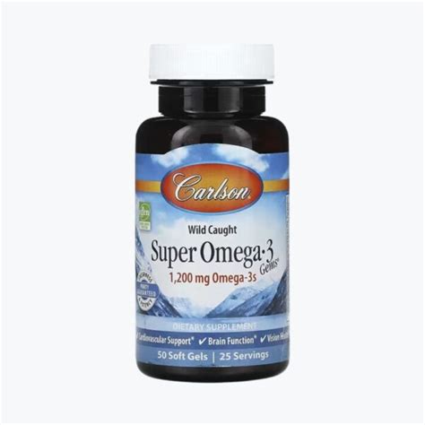 Carlson, Wild Caught Super Omega-3 Gems | Карлсон Омега 3