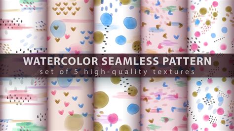 Premium Vector Watercolor Seamless Pattern