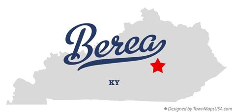 Map of Berea, KY, Kentucky