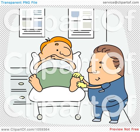 Royalty-Free Vector Clip Art Illustration of a Podiatrist Working On A ...