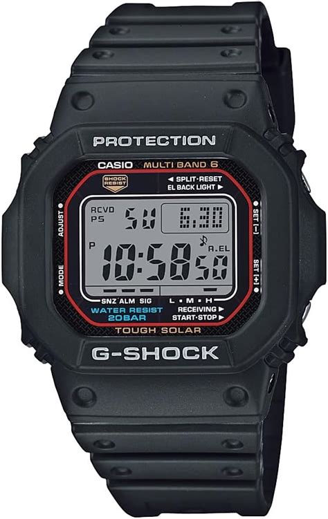 Casio G Shock Gwm Men S Solar Black Resin Sport Watch Black One