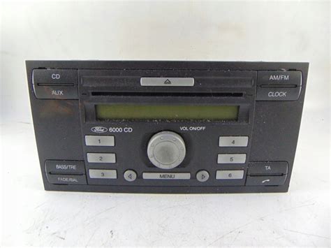 RADIO CD 6000CD FORD FIESTA MK5 6S61 18C815 AF 10224074366