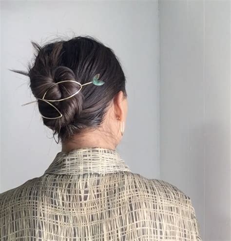 Super Easy Up Do With A Poke Pin Style Hair Pin — Sophie Kissin Jewelry