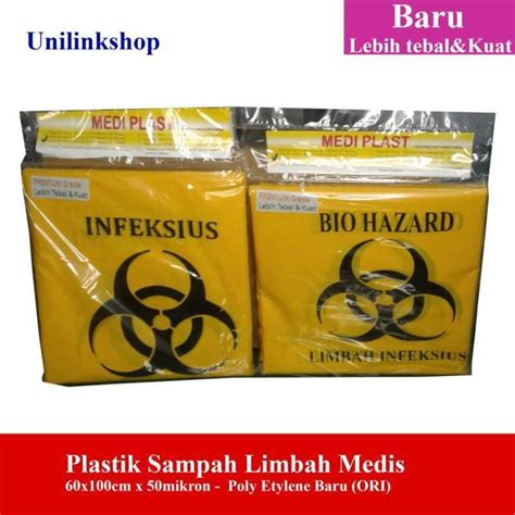 Jual Plastik Sampah Medis Limbah Infeksius X Cm Lmbr Pe Ori Di