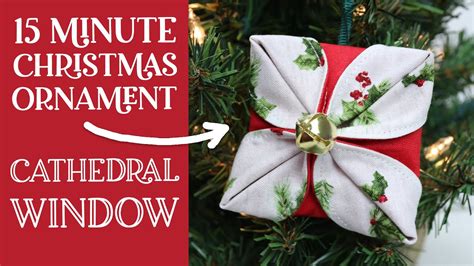 How To Make A Cathedral Window Ornament Christmas Ornament