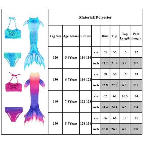 Sjöjungfru simdräkt Baddräkt Barn Flicka Badkläder Bikini Set 6 Purple