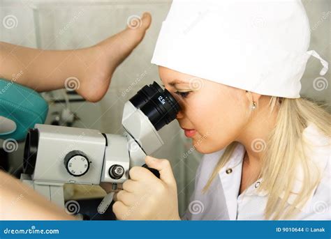 Gynecologist Examining A Patient Stock Photo Image Of Female Exam