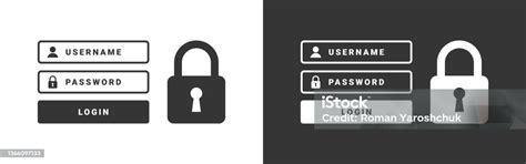 Formulir Login Akun Konsep Keamanan Siber Dan Privasi Untuk Melindungi