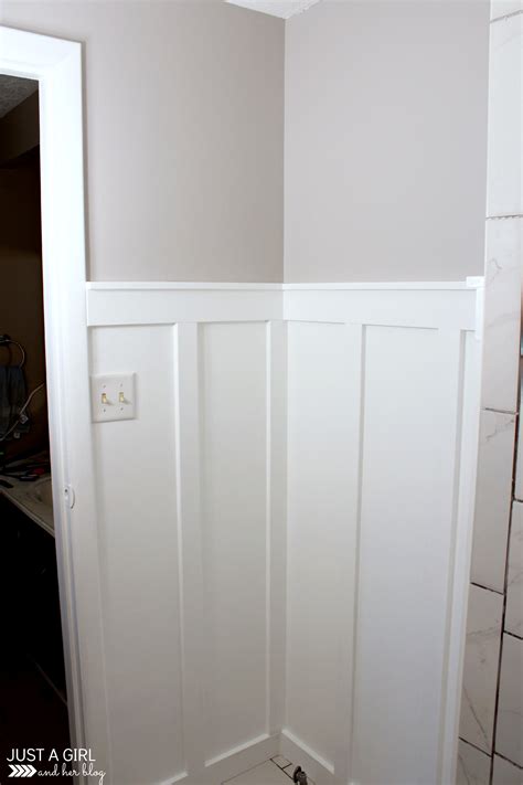 How to Install Board and Batten in a Small Space (Primary Bathroom ...