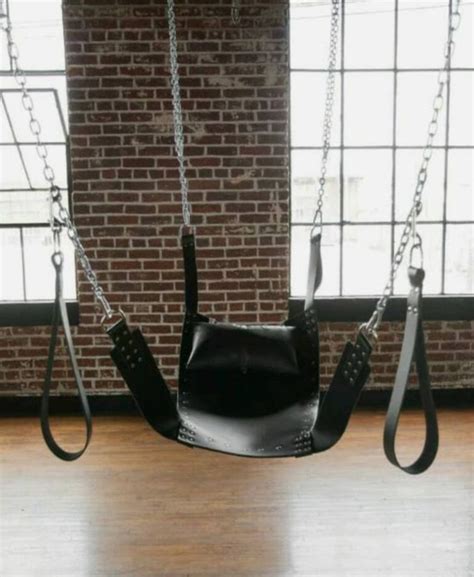 100 Real Thick Leather Adult Sex Sling Swing Gay With Pillow Etsy