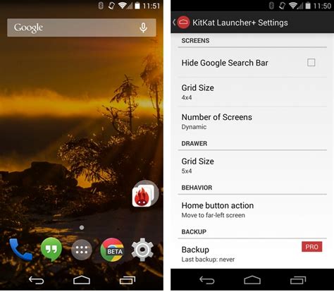 Kitkat Launcher Offers Most Of Nexus Launcher With Some Nice