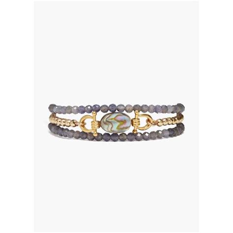 Chan Luu Jewelry New Chan Luu Cheval Naked Wrap Bracelet In Iolite