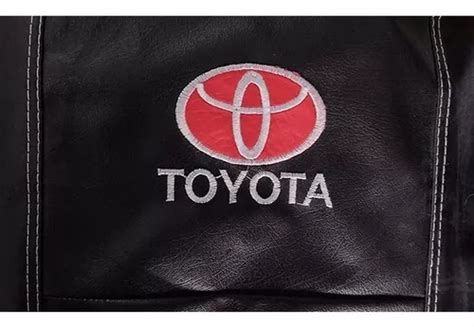 Funda Cubre Asiento Cuerina Logo Toyota Hilux Etios Corolla En Venta En