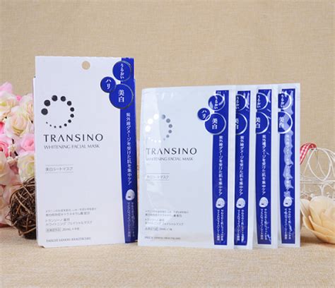 M T N D Ng Tr Ng D Nh Cho Da N M Transino Whitening Facial Mask Ex