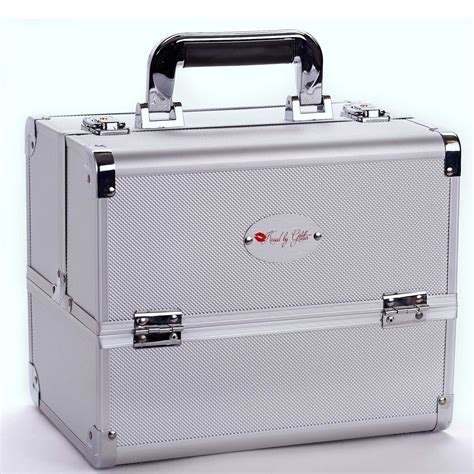 Silver Abs Makeup Case Tackle Or Mirror Style Kissed By Glitter