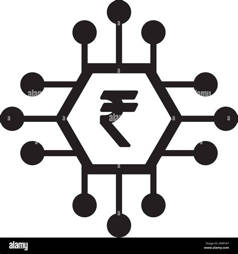 Digital Rupee Money Icon Vector Currency Symbol And Sign For Digital