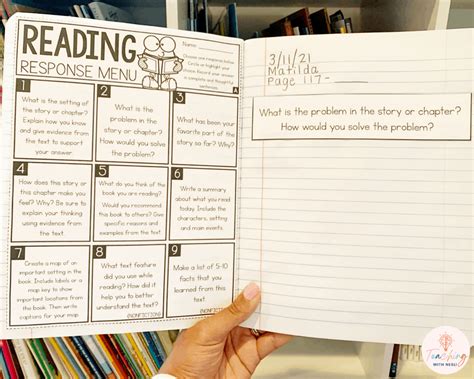 Free Reading Response Journal Prompts