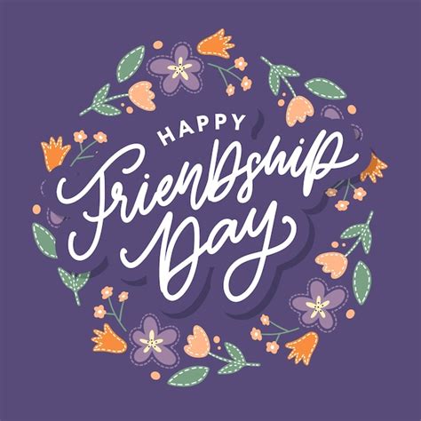 Premium Vector Happy Friendship Day Greeting Card