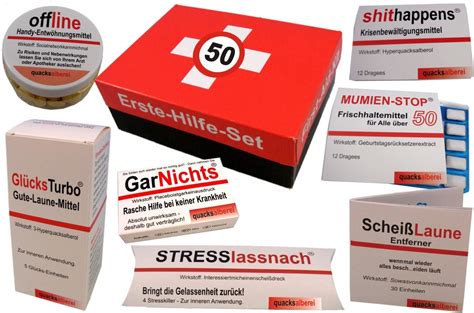 Lustiges Erste Hilfe Set Zum 50 Geburtstag Originelle Geschenkidee