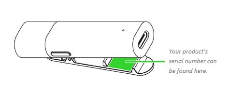 How to find the serial, product, or part number on a Razer device